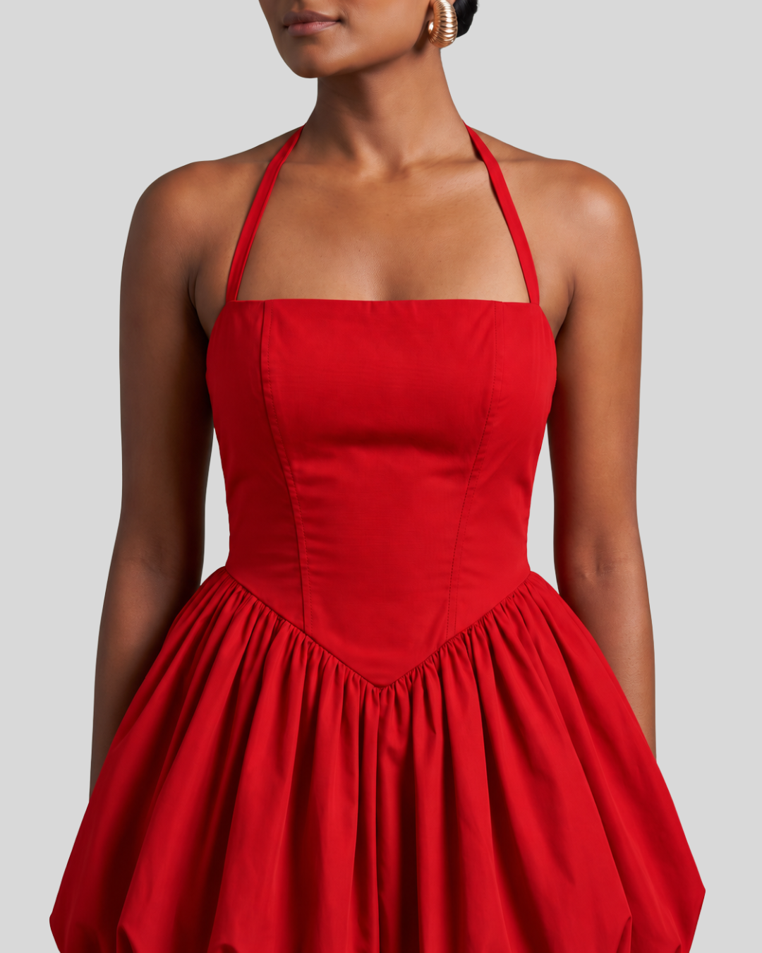 Private Invitation Bubble Mini Dress