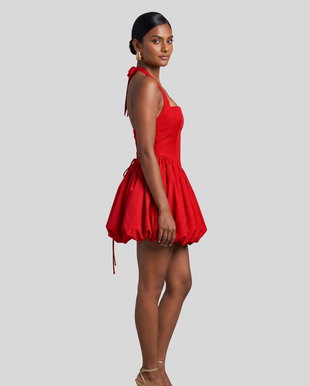 Private Invitation Bubble Mini Dress