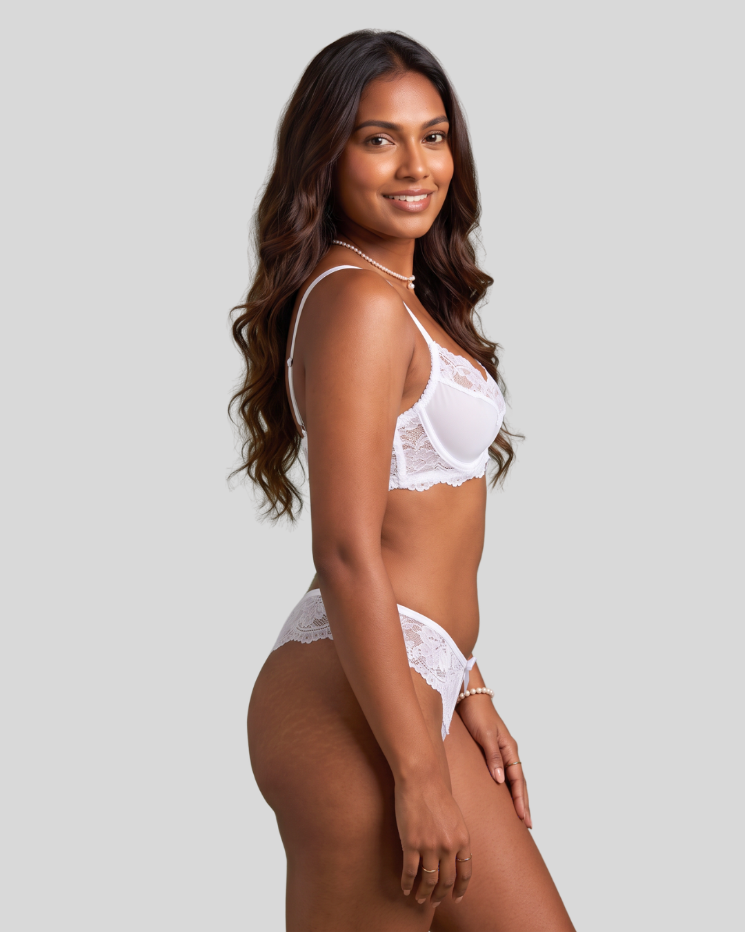 WhisperBloom Lace Bra & Panty Set