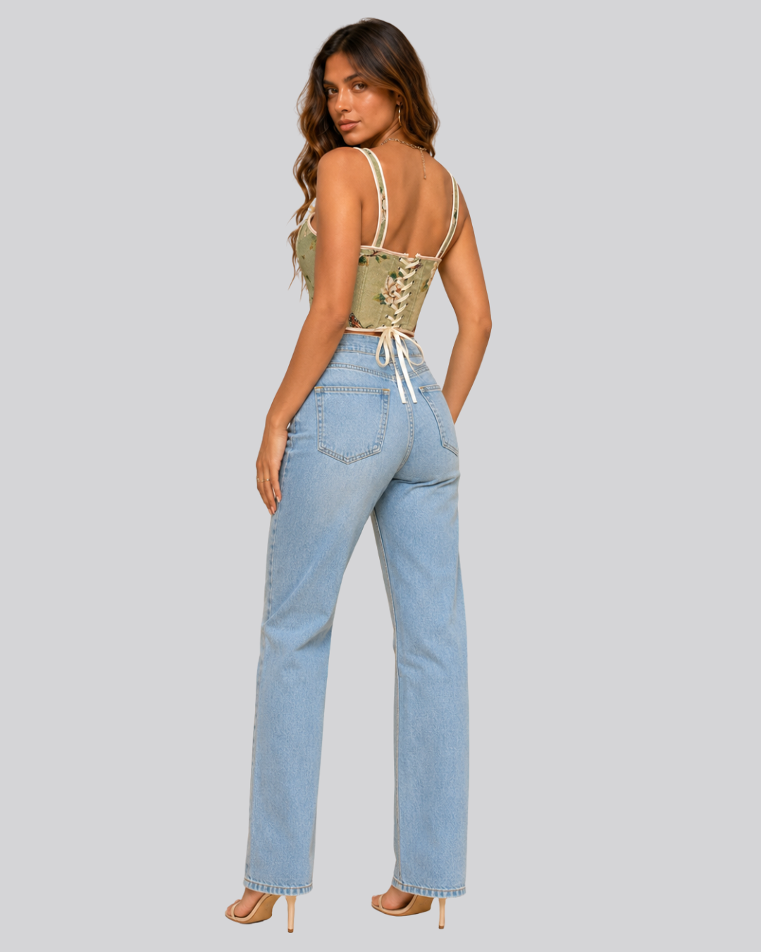 Amélie Floral Corset Top