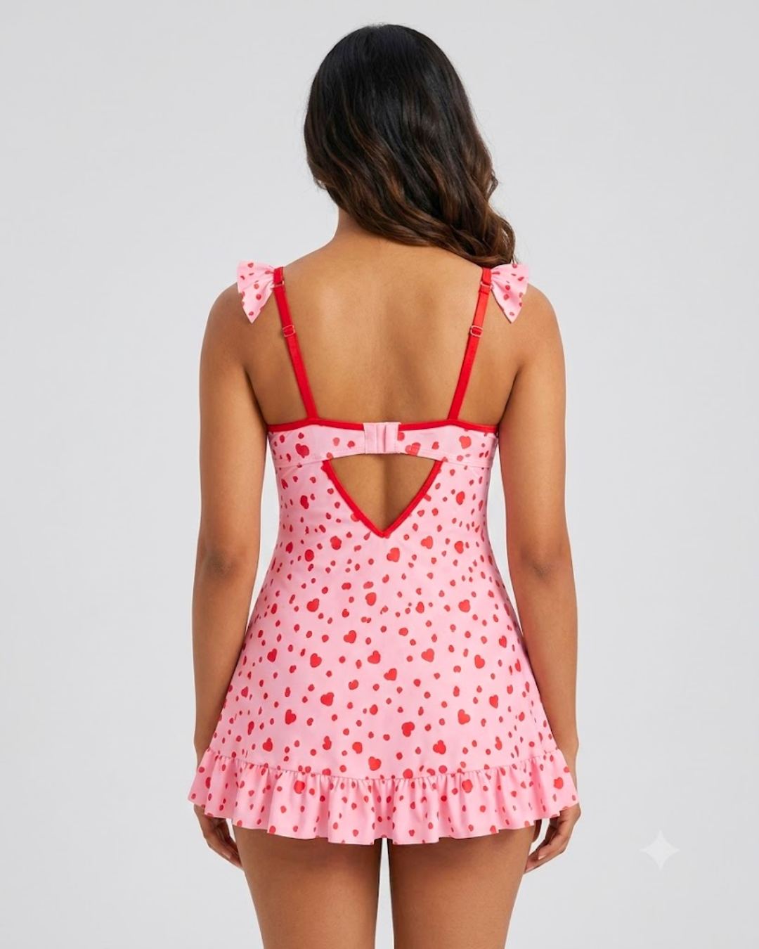 Amour Belle Ruffle Babydoll Dress