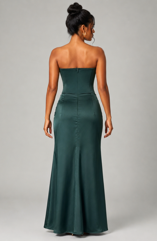 Anaëlle Draped Corset Maxi Dress
