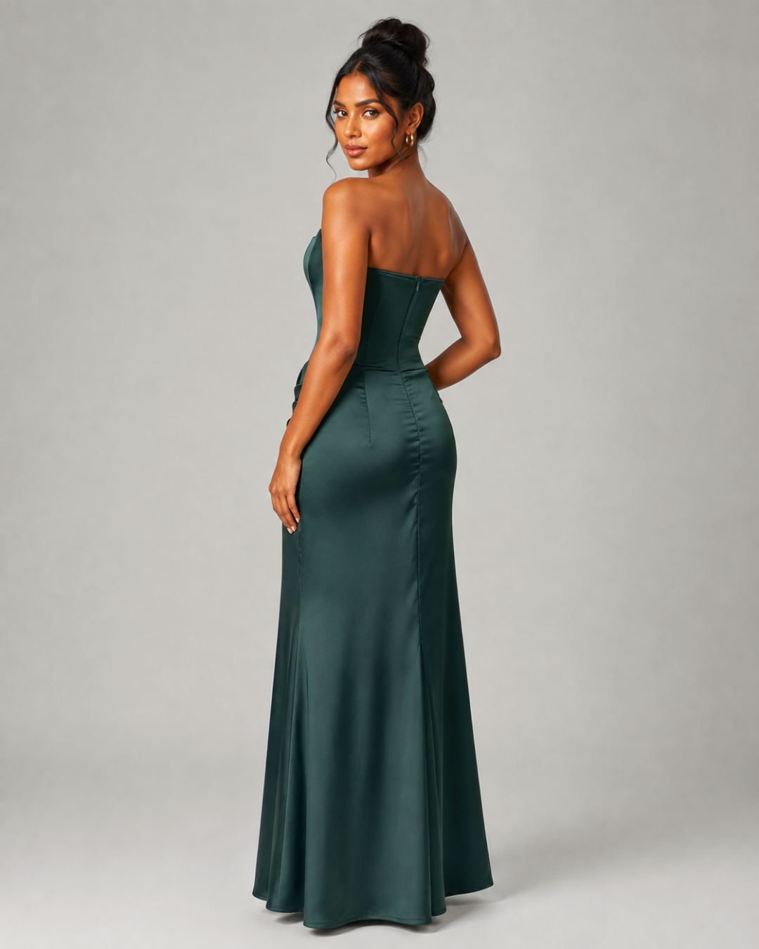Anaëlle Draped Corset Maxi Dress