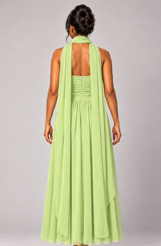 Anastasia Scarf-Detail Maxi Dress