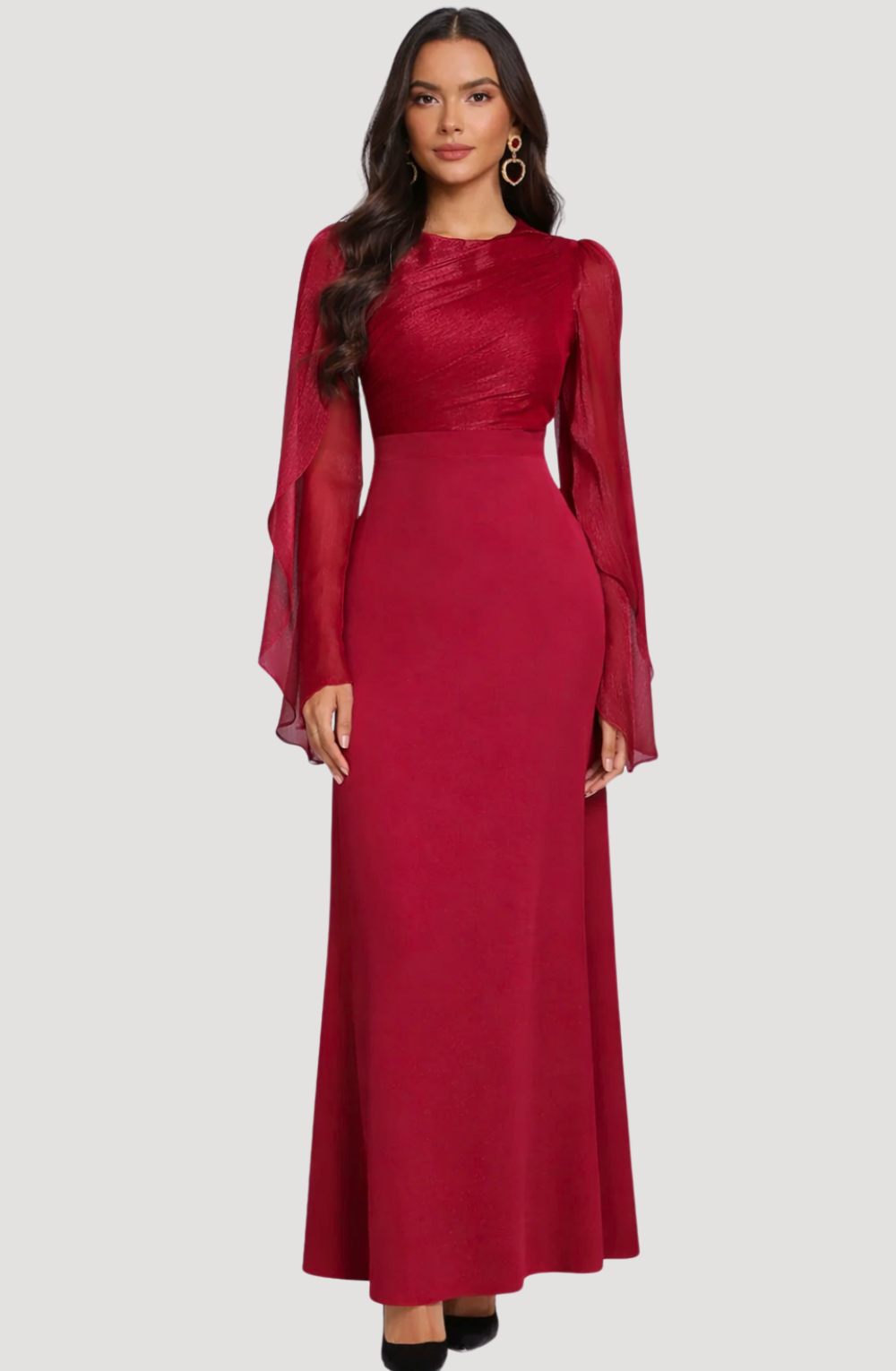 Aurelia Ruched Bodice Maxi Dress