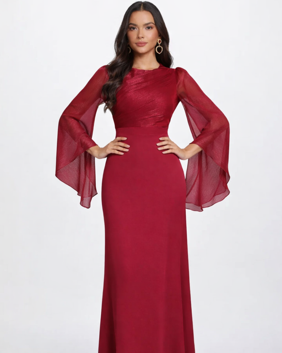 Aurelia Ruched Bodice Maxi Dress