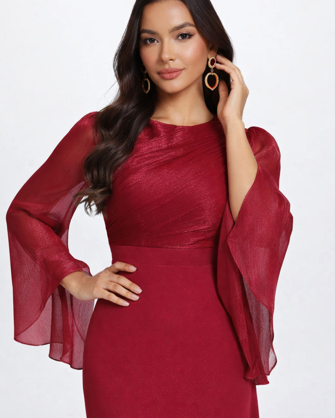 Aurelia Ruched Bodice Maxi Dress