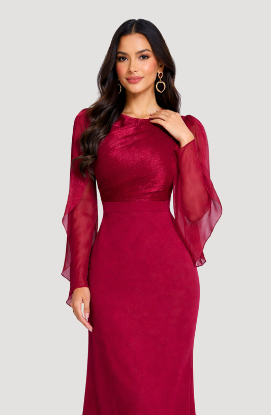 Aurelia Ruched Bodice Maxi Dress