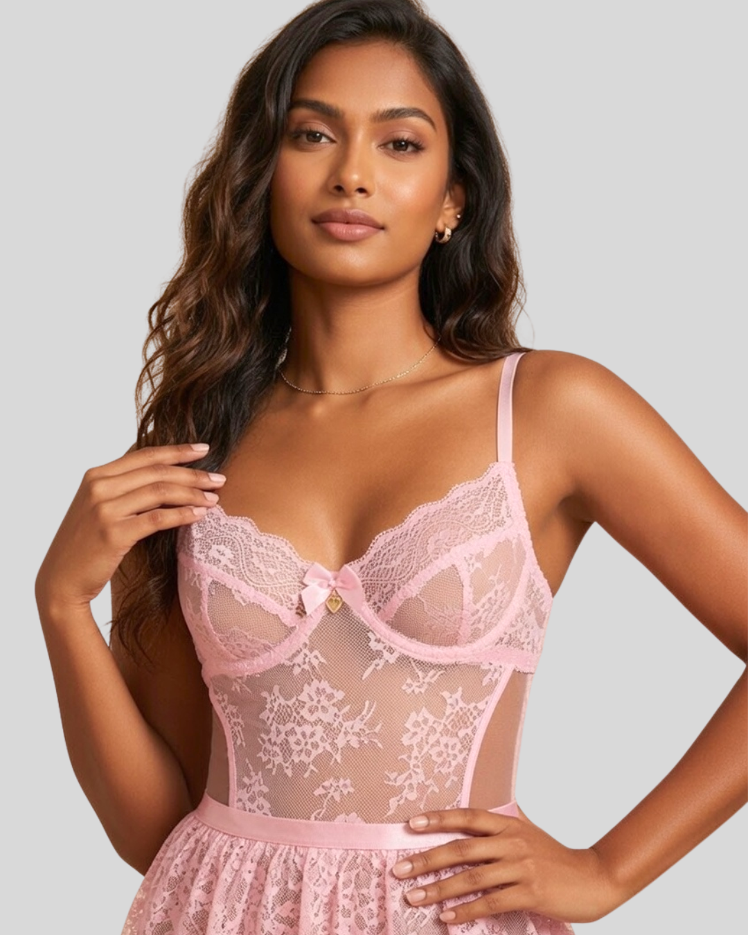 Bella Fleur Lace Babydoll