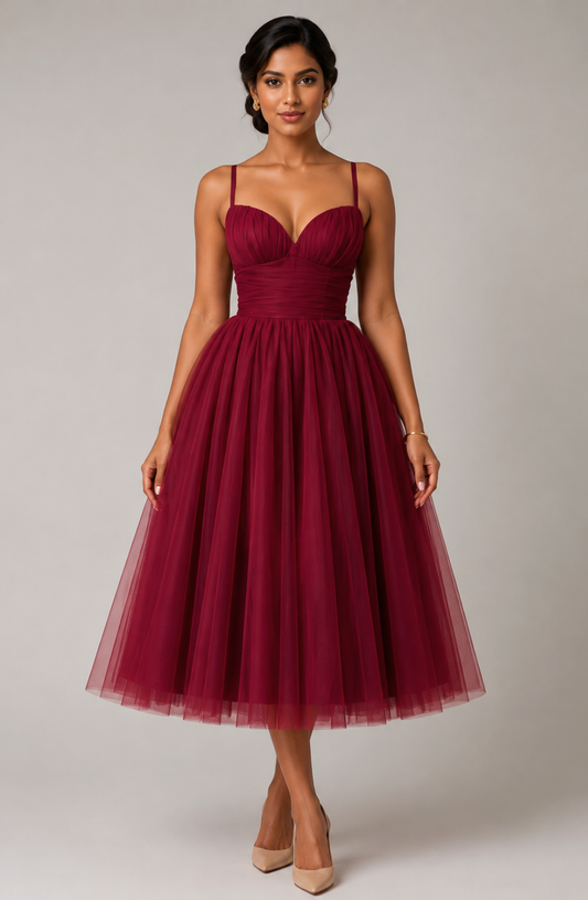 Camille Princess Midi Dress