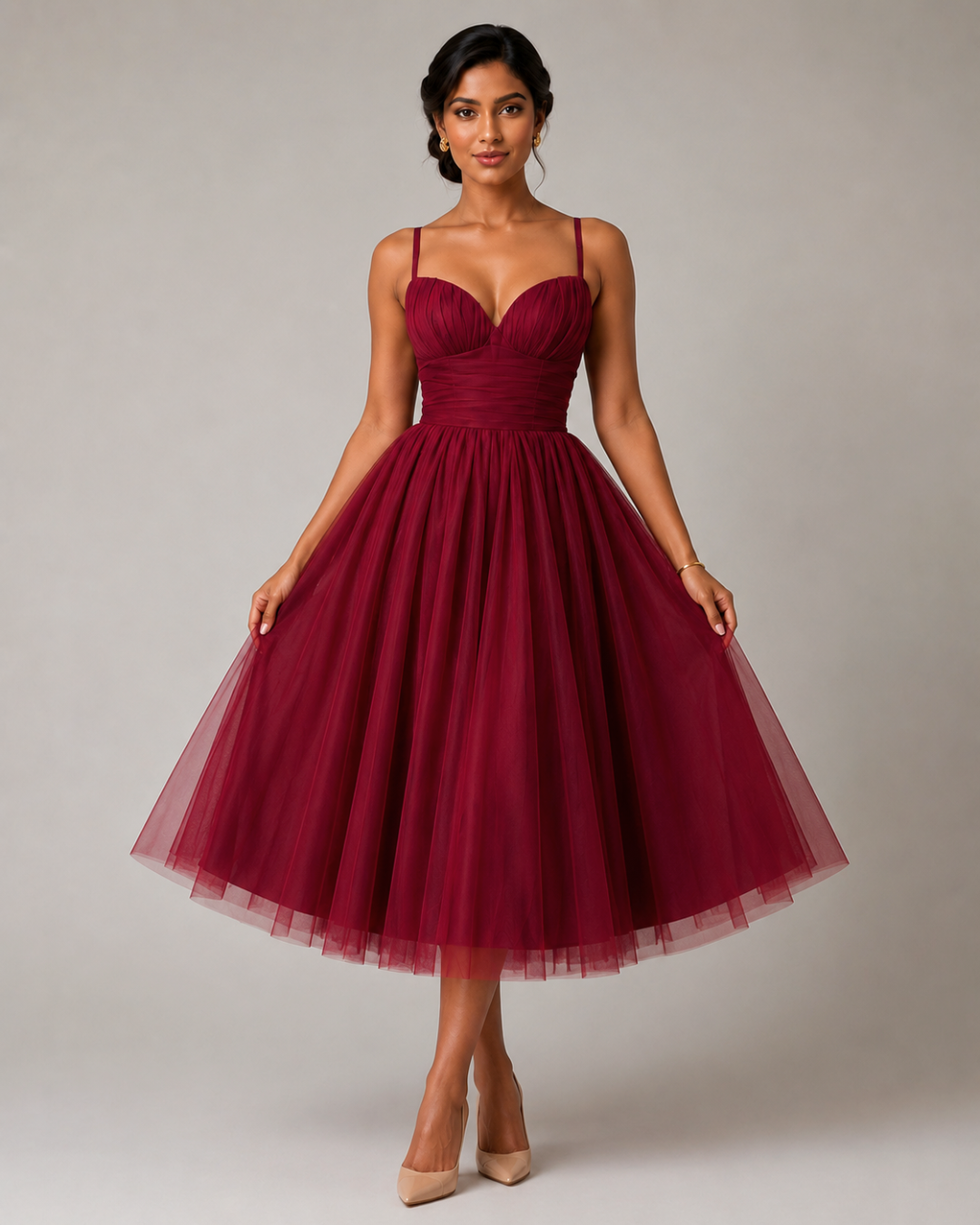 Camille Princess Midi Dress