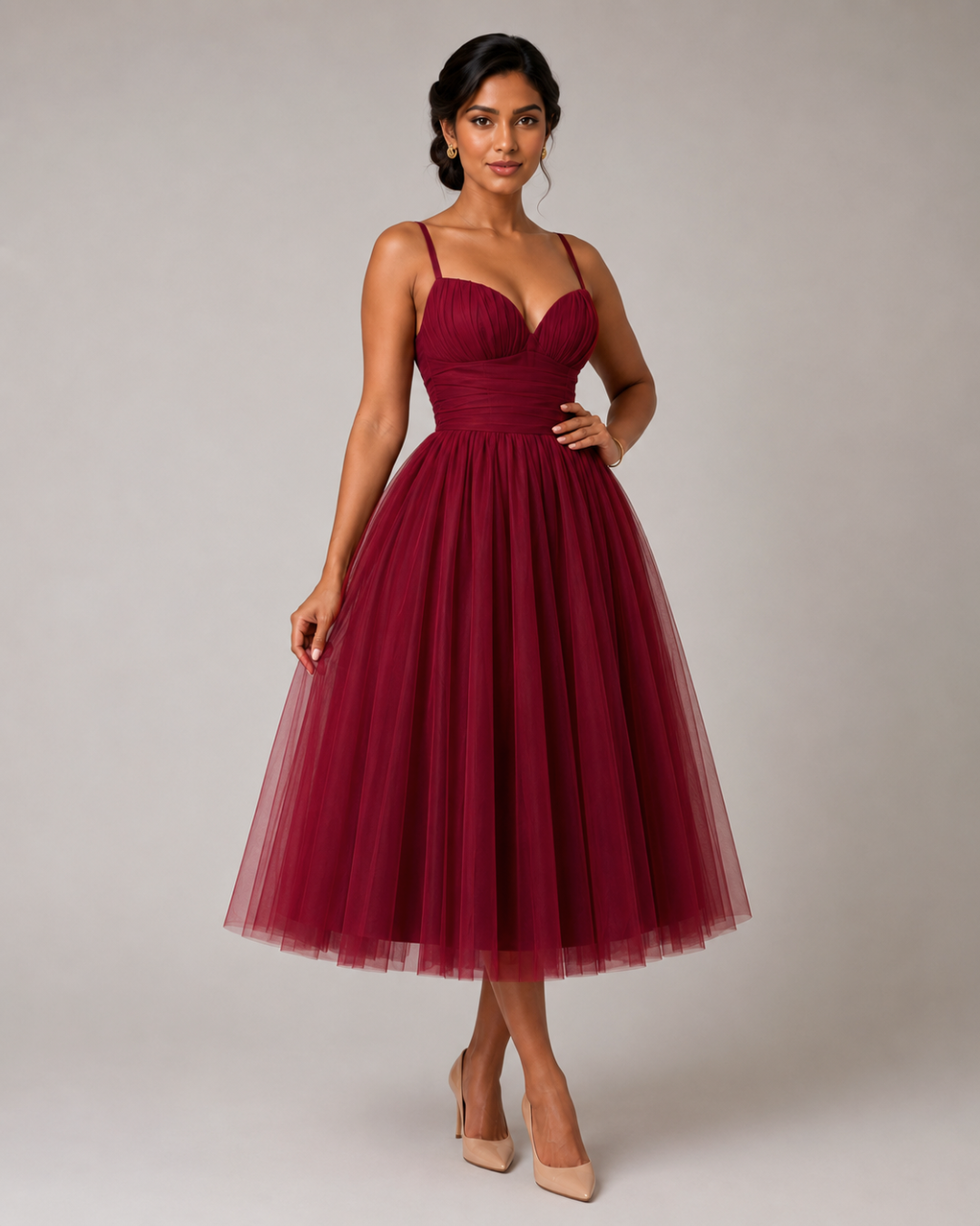 Camille Princess Midi Dress