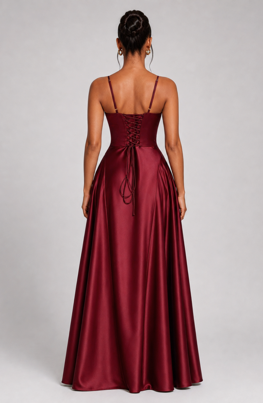 Celeste Satin Maxi Dress