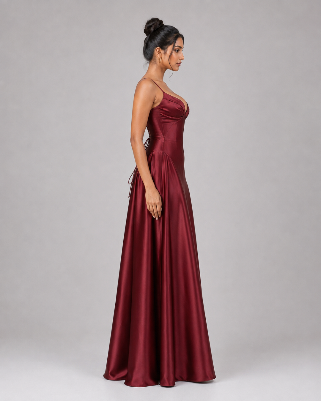 Celeste Satin Maxi Dress