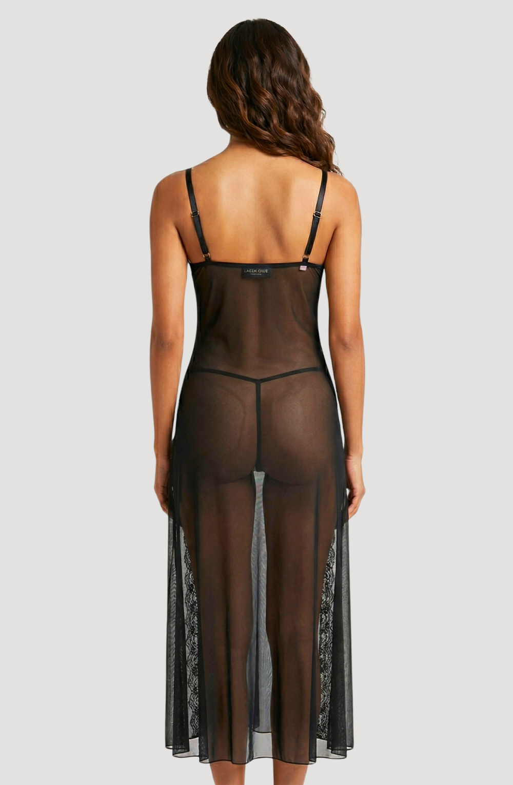 Celeste Sheer Slit Babydoll