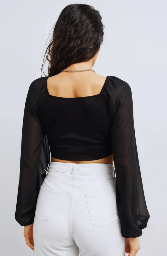 Cinch and Glow  Crop Top