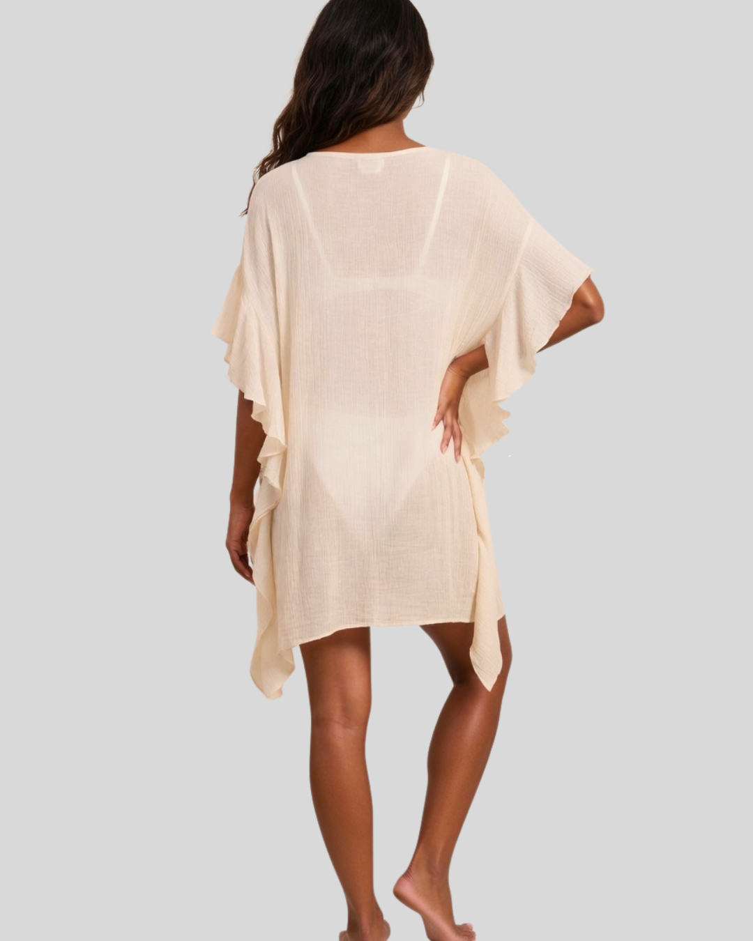 Coastal Bloom Kaftan Cover-Up