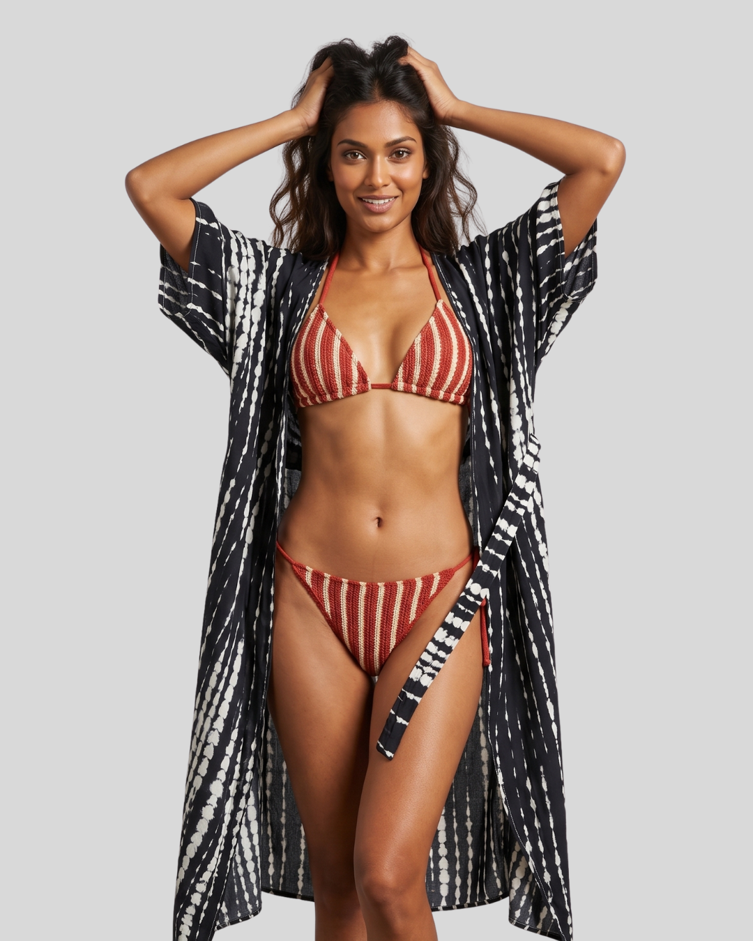 Coastal Muse Longline Beach Cover Up