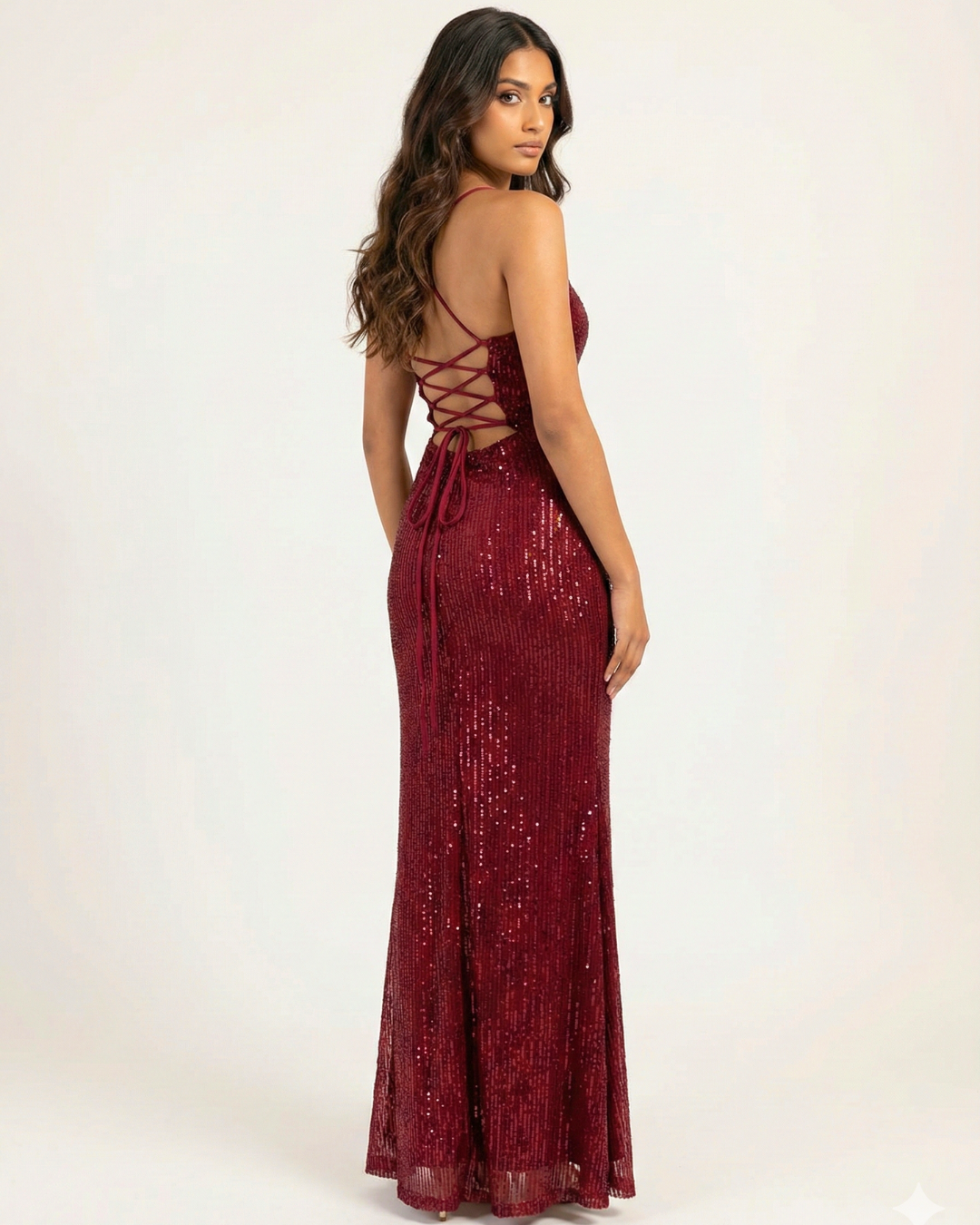 Colombo Nights Sequin Evening Dress