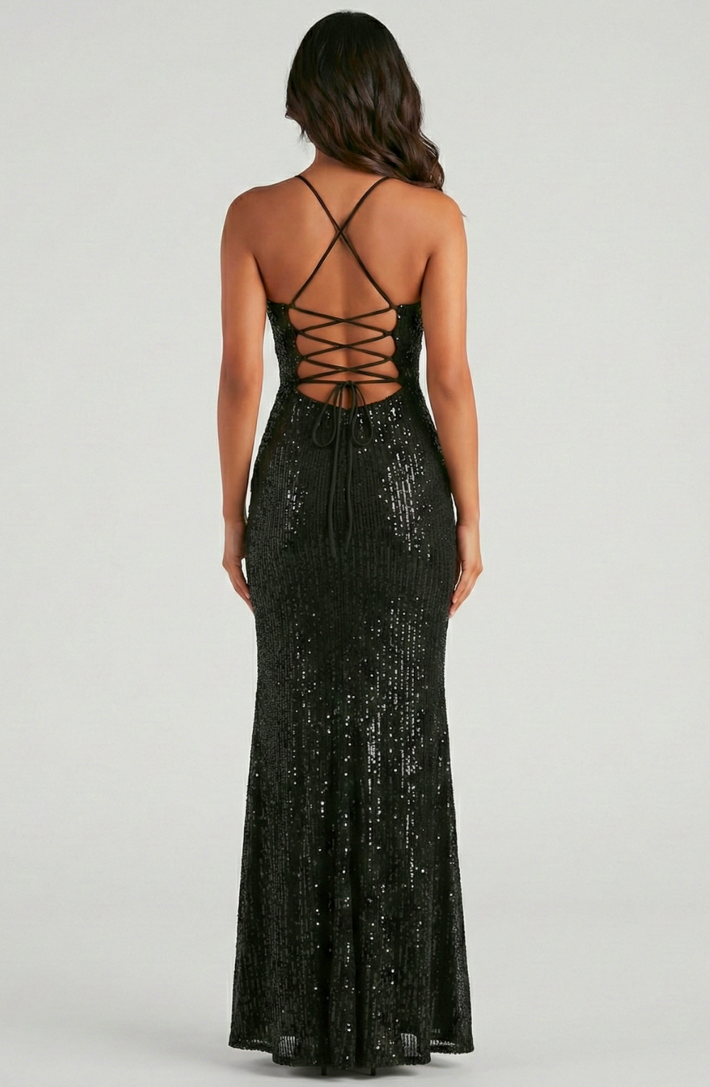 Colombo Nights Sequin Evening Dress