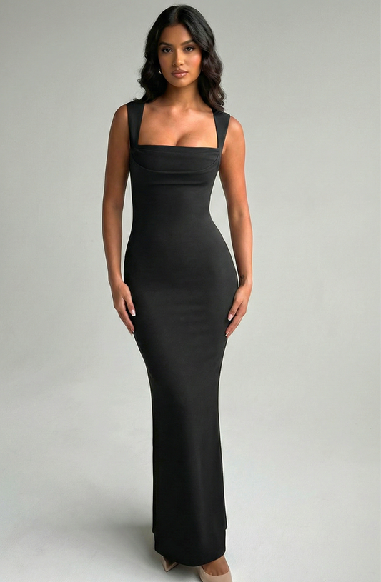 Contour Muse Square-Neck Maxi Dress