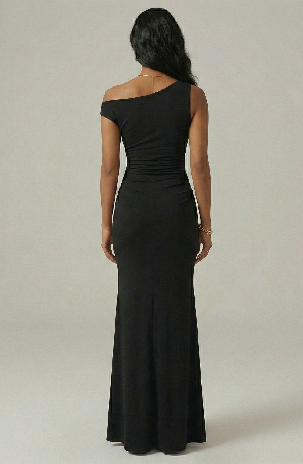 Eclipse One-Shoulder Ruched Dress