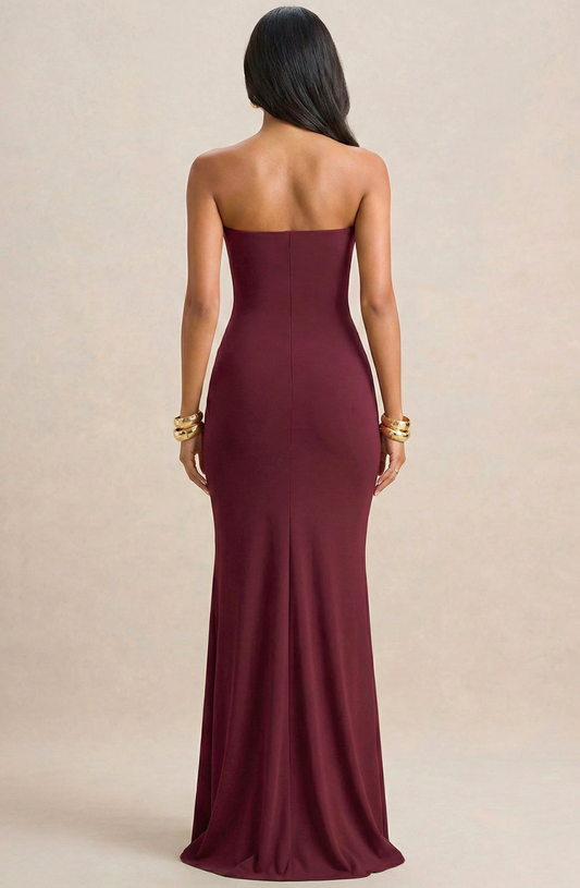 Eclipse Elegance Strapless Ruched Dress