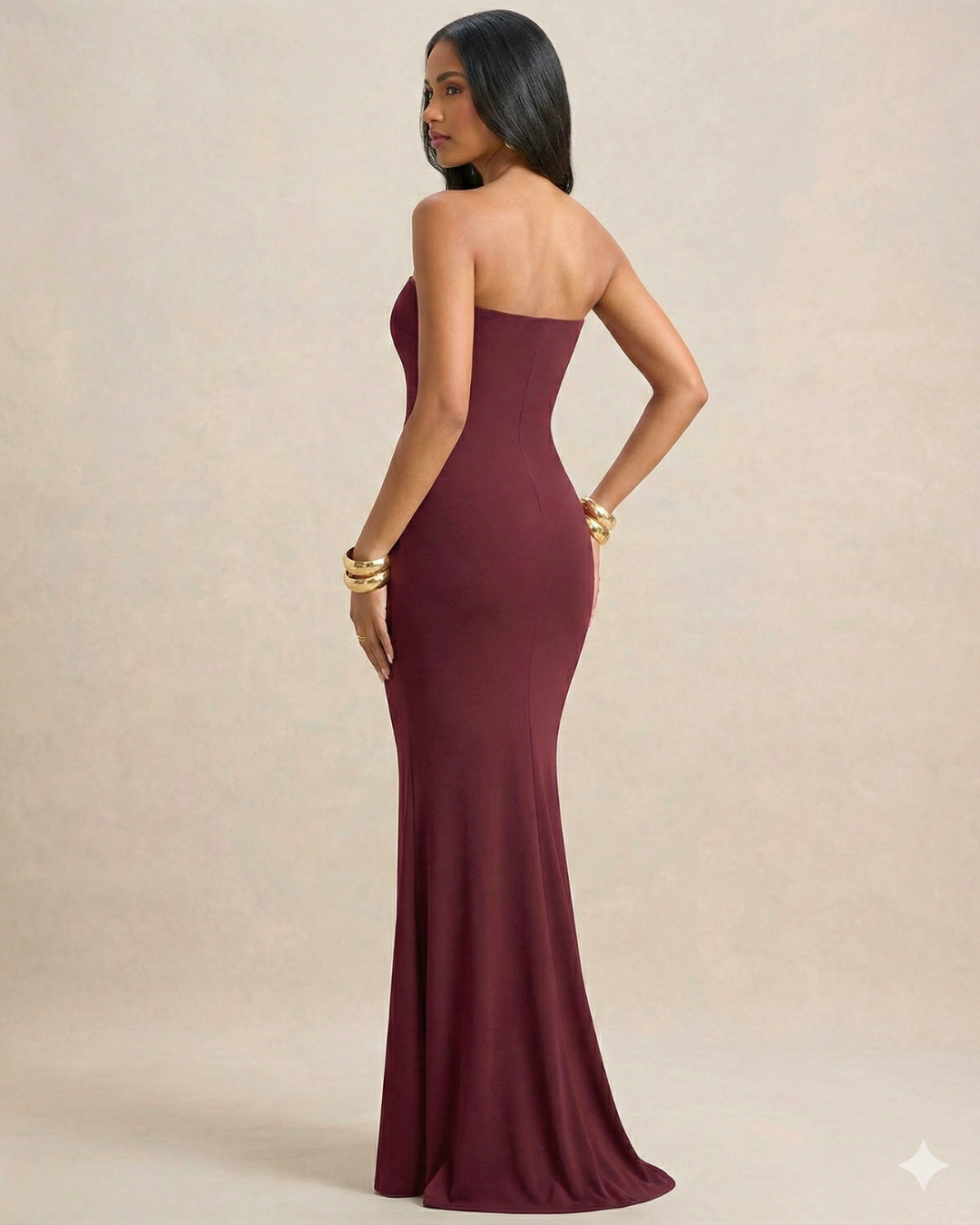 Eclipse Elegance Strapless Ruched Dress