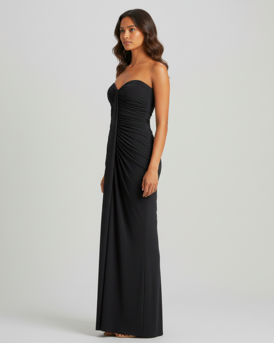 Eclipse Elegance Strapless Ruched Dress