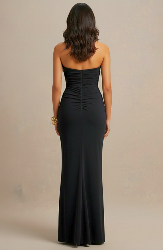 Eclipse Elegance Strapless Ruched Dress