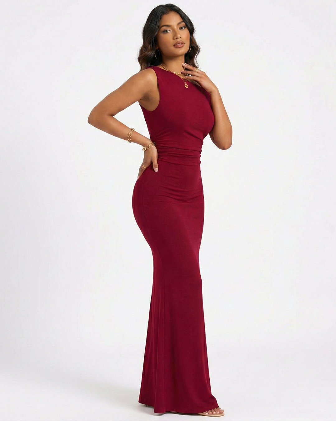 Eclipse One-Shoulder Ruched Dress
