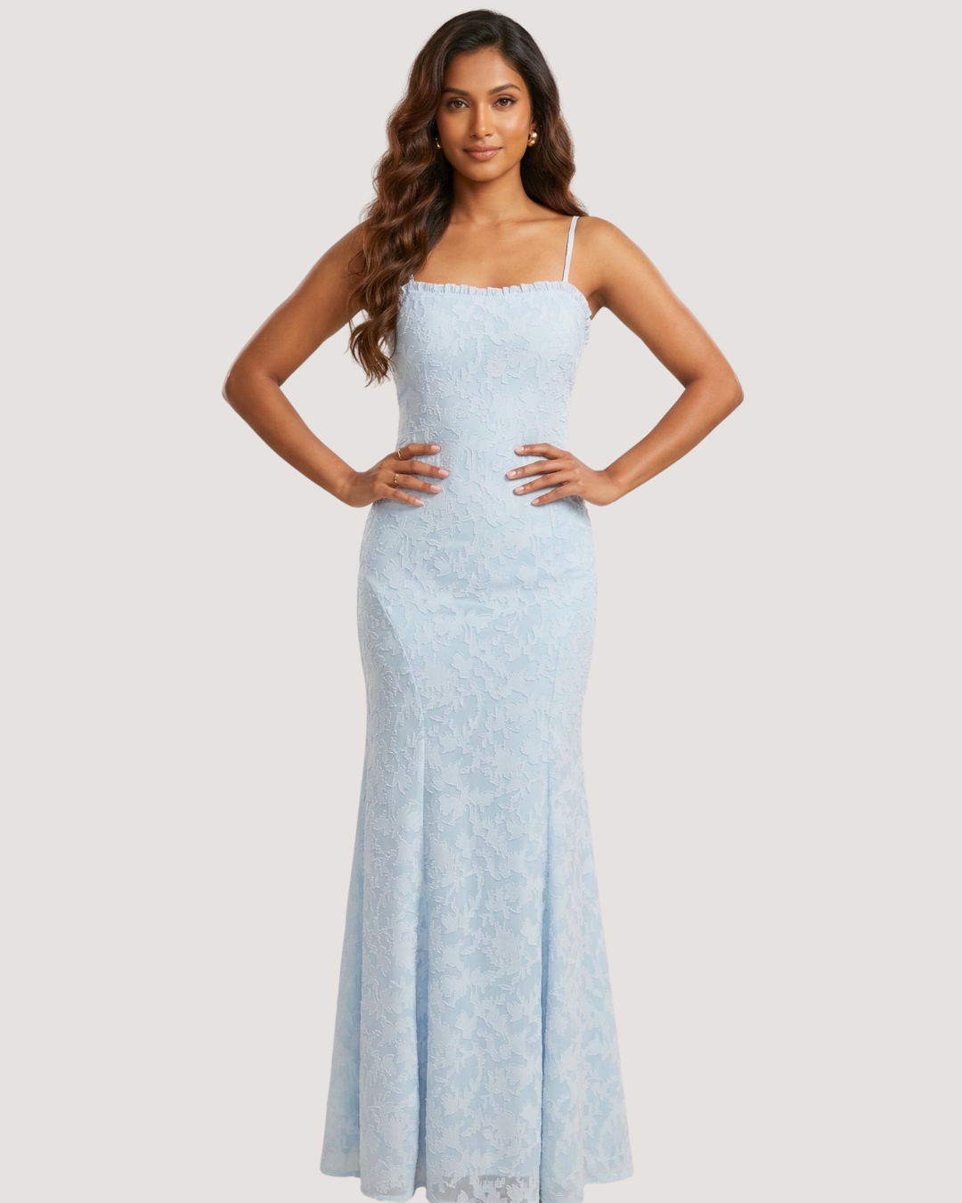 Elara Whisper Sculpted Maxi Dress