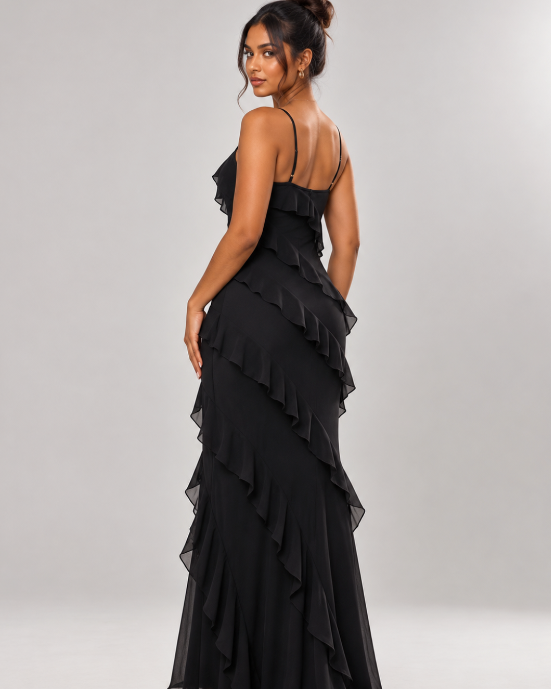 Élise Flutter-Ruffle Evening Gown