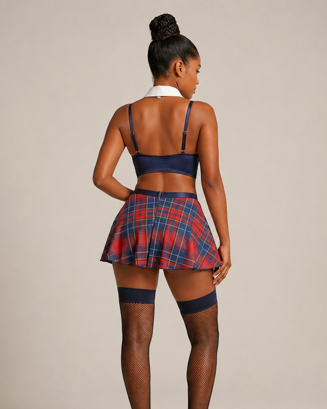 Gianna Academy Plaid Lingerie Set