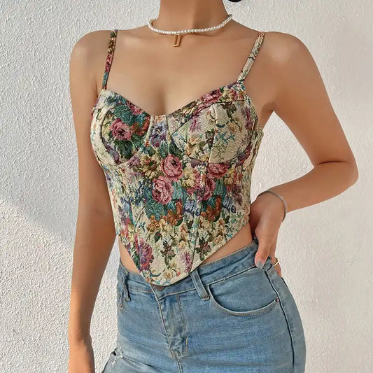 Wild and Chic Backless Corset Top