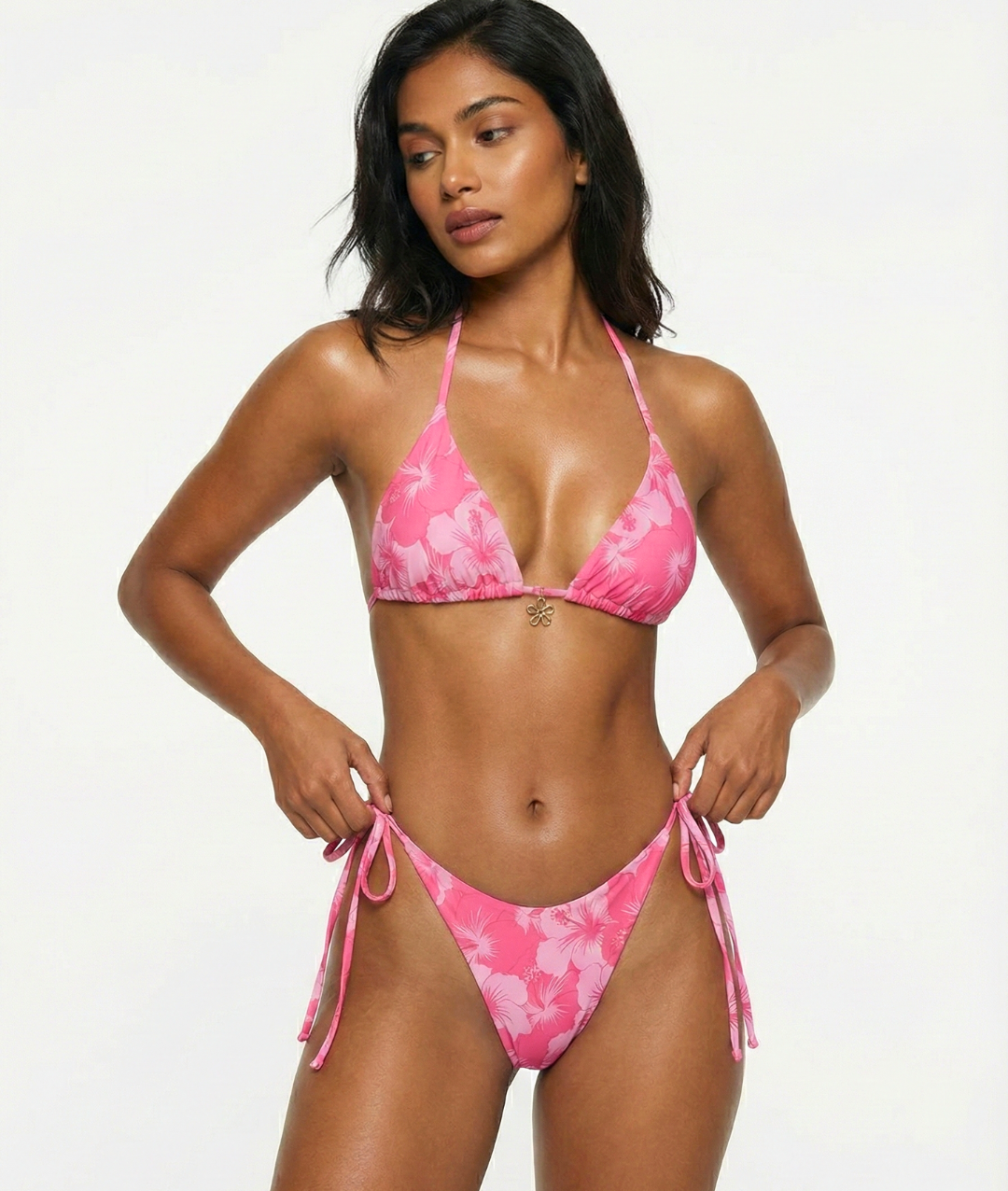 Lia Tropic Bloom Bikini Set with Cover-Up