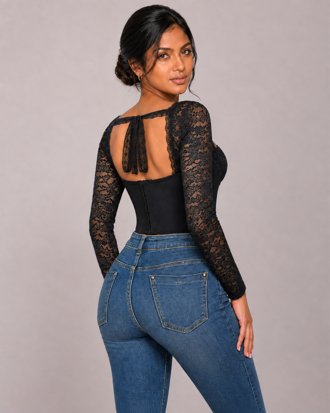 Léa Sweetheart Lace Corset Top