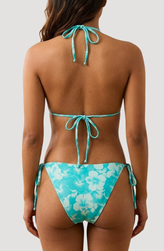 Lia Tropic Bloom Bikini Set with Cover-Up