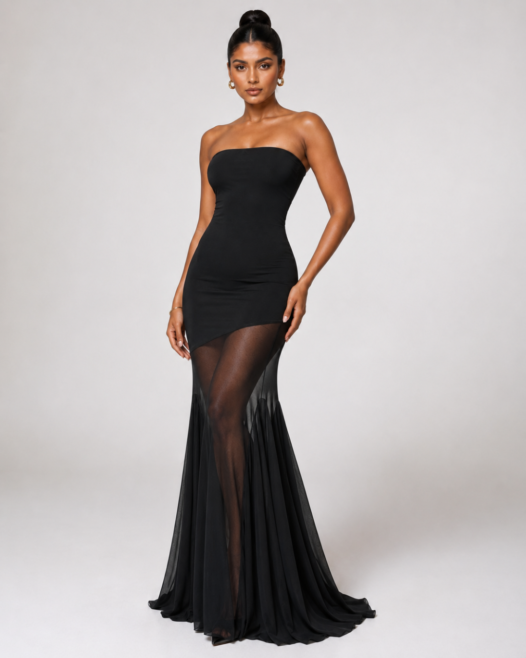 Maëlys Strapless Illusion Dress