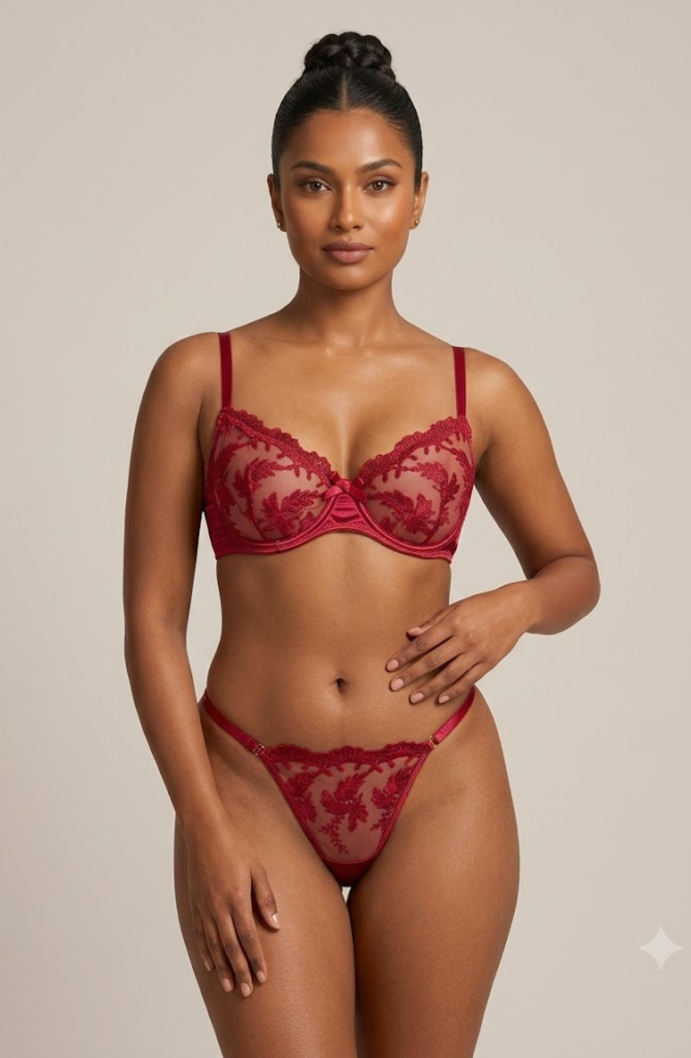 Marcella Embroidered Balconette Set