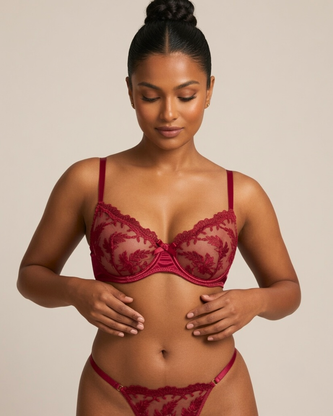 Marcella Embroidered Balconette Set
