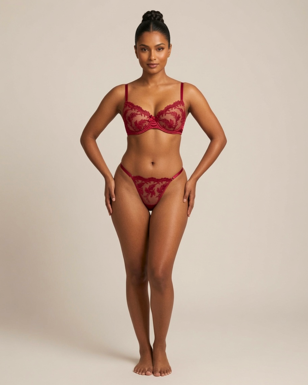 Marcella Embroidered Balconette Set