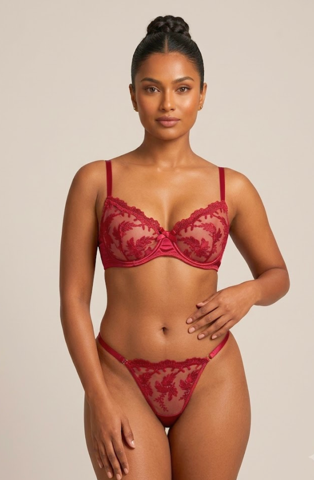 Marcella Embroidered Balconette Set