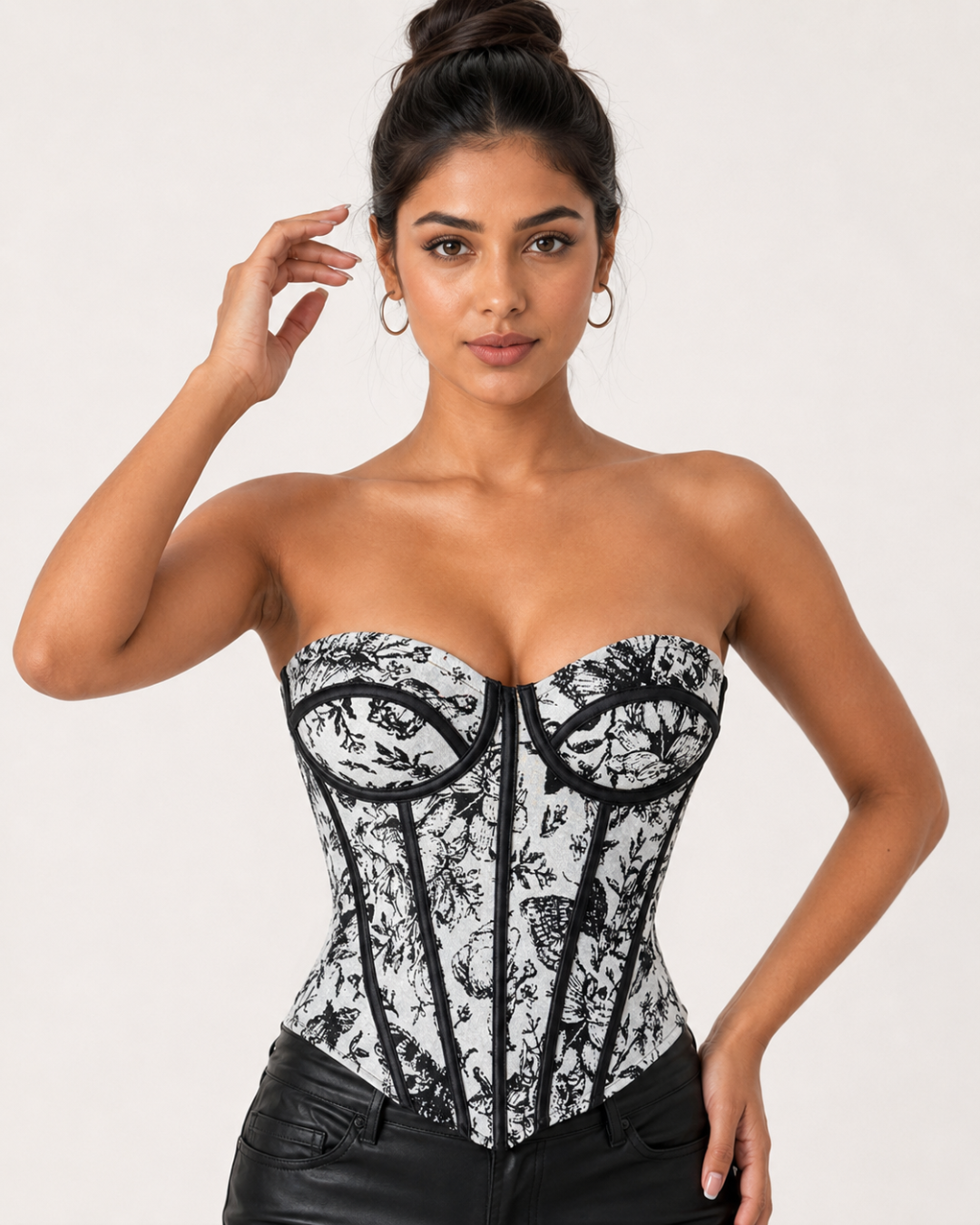 Margot Toile-Sculpt Corset Top