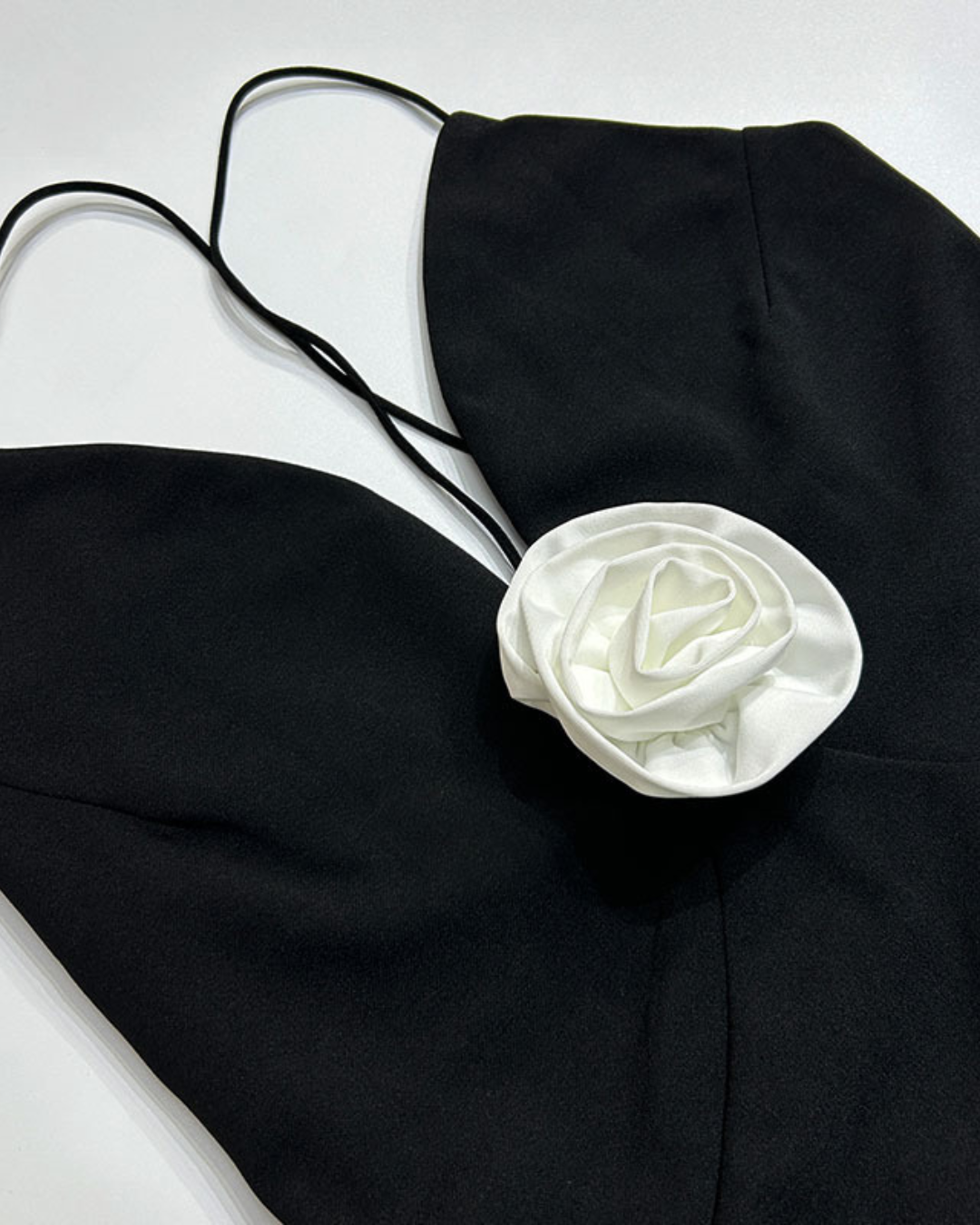 Midnight Rose Plunge Maxi Dress