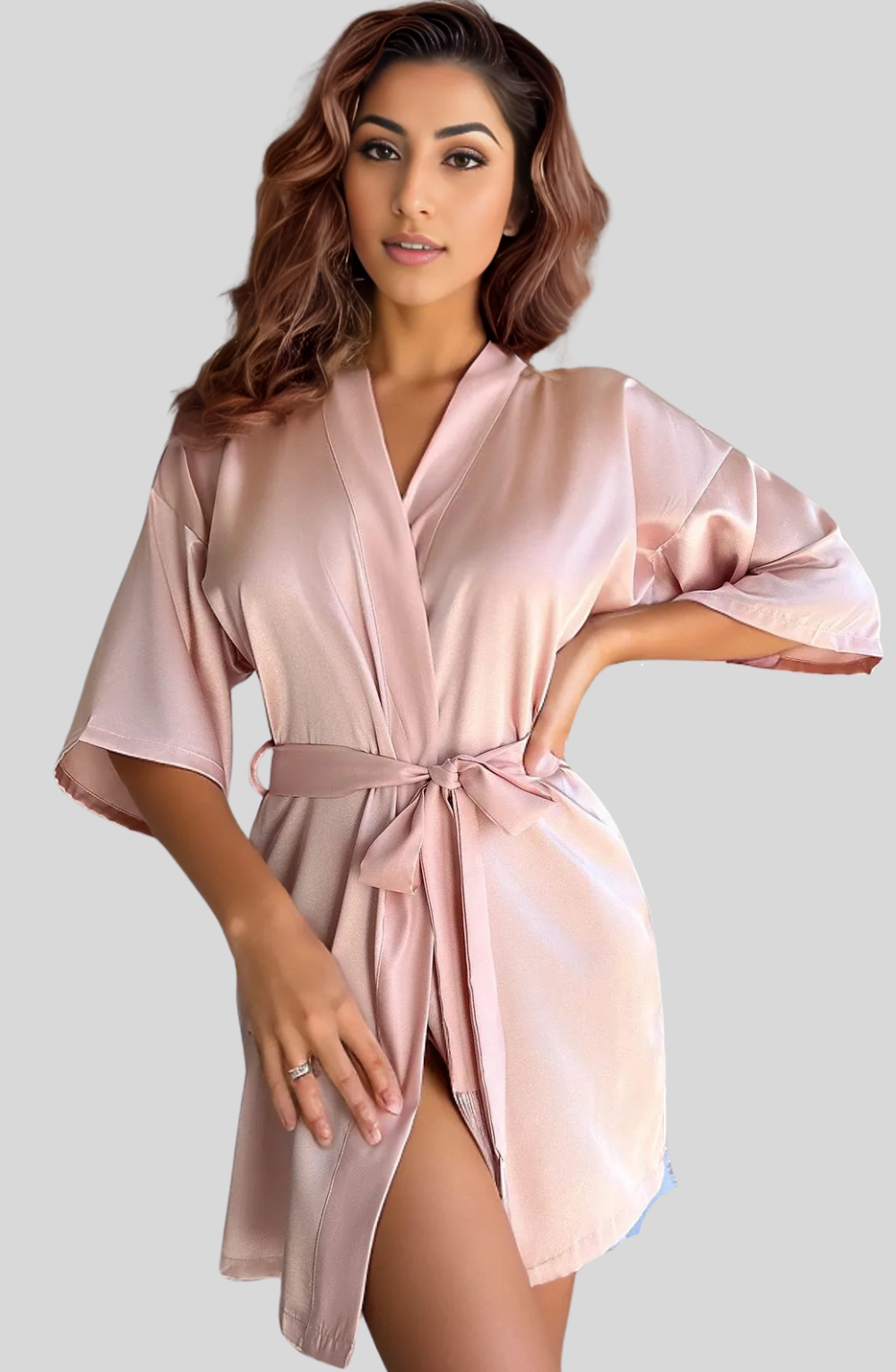 Midnight Whisper Pure Silk Robe & Pajama