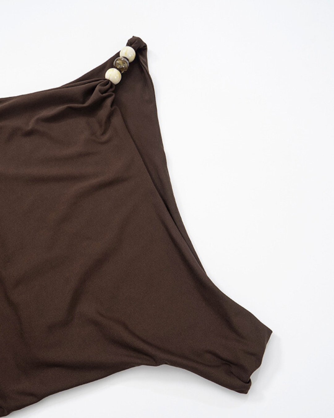 Mocha Muse One-Shoulder Mini Dress