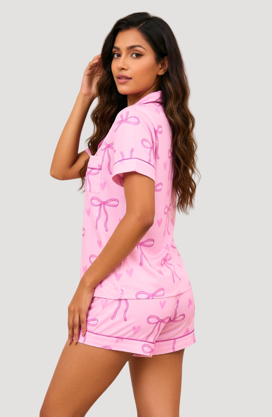 Naomi Ribbon Glow Pajama Set