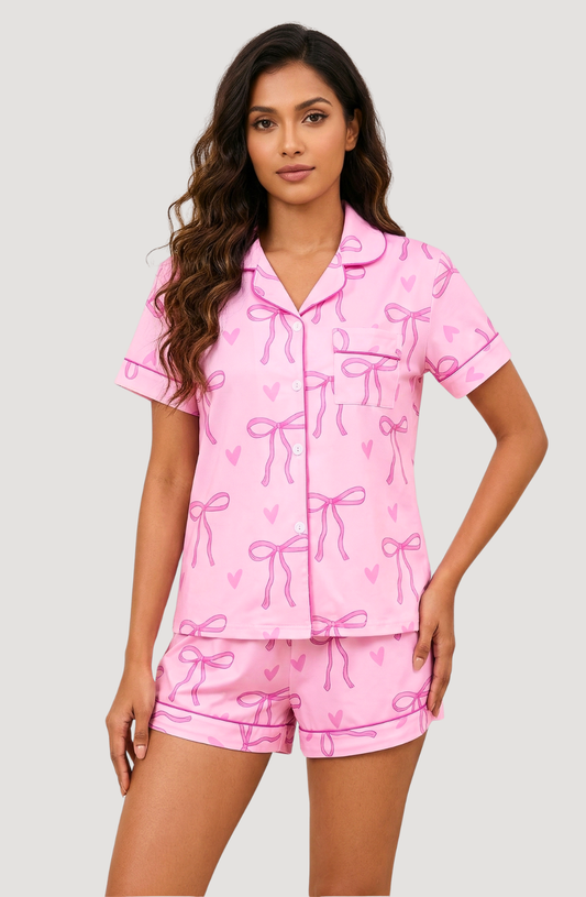 Naomi Ribbon Glow Pajama Set