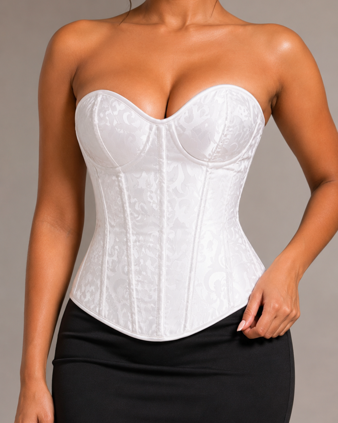 Noor Damask Corset Top